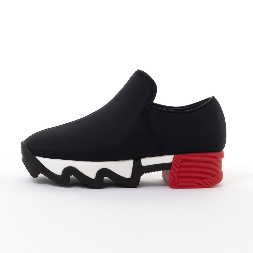 Lisa Says Gah Black and Red Platform Shoes